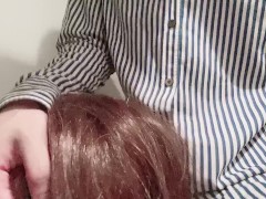 【擬似イラマチオ】頭を掴んで前後に腰振り、喉奥までチンコを突っ込む - Screenshot 13 of 16 - Grab