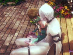 Zelda Yaoi Femboy - Link Handjob (uncensored)