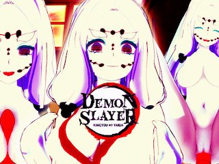 demon girl hentai, spider girl, kimetsu no yaiba, anime