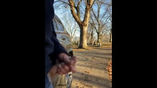 Had To Piss But Horny Hard Cock Public Pissing And Cumshot Outdoors Piss Then Cum