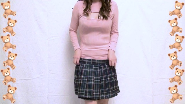 【Iカップ変態地雷女子とぅふ】ノーブラノーパンブレザー制服生着替えでその後・・・💓