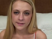 Preview 2 of Very cute blonde amateur stars in this POV video