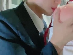 【女性向け】あの頃の青春を。11分間おっぱいを舐め続けるイケメン高校生「上手くできてるかな？」 - Screenshot 4 of 16 - Boobs