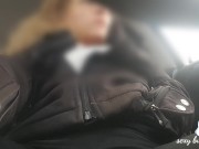 Preview 4 of Real MILF public car masturbation during work break moaning orgasm
