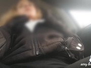 Preview 5 of Real MILF public car masturbation during work break moaning orgasm