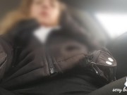 Preview 6 of Real MILF public car masturbation during work break moaning orgasm