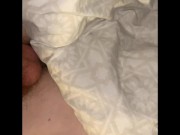Preview 1 of Young guy fingering tight ass and jerking off. (feet and cumshot)