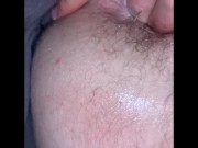 Preview 6 of Young guy fingering tight ass and jerking off. (feet and cumshot)