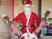 Preview 1 of Merry Christmas Santa Claus Cosplay For Female, Gays POV FPOV Realdoll, Sex Doll Female PERSPECTIVE