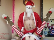 Preview 2 of Merry Christmas Santa Claus Cosplay For Female, Gays POV FPOV Realdoll, Sex Doll Female PERSPECTIVE