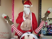 Preview 3 of Merry Christmas Santa Claus Cosplay For Female, Gays POV FPOV Realdoll, Sex Doll Female PERSPECTIVE