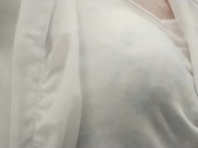Preview 6 of Crossdresser, light blue bra and camisole