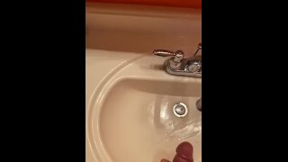 Cum in the sink