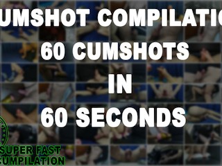 60 Cumshots in 60 Seconds