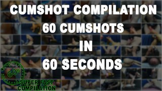60 Cumshots in 60 Seconds