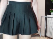 Preview 6 of Try on haul pantyhose with cat )))