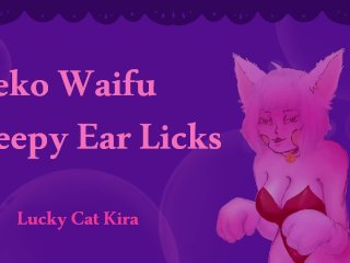 ASMR  Catgirl Licks Your Ears Until You Fall 