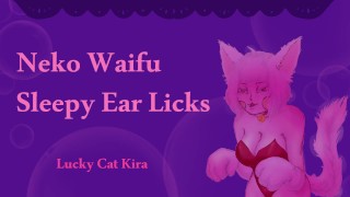 ASMR Catgirl Licks Your Ears Til You Fall