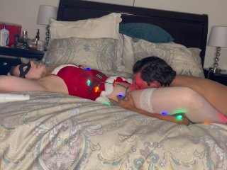 verified couples, cosplay, oral sex orgasm, santas little helper