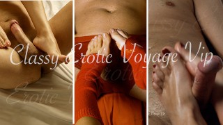 Compilação de footjob viagem erótica elegante gozada nos pés