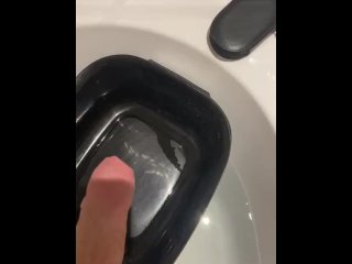 Bath Masturbation by Big CockStraight Guy - Jerking in to_a Bowl