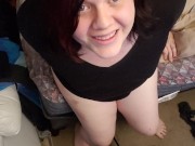 Preview 1 of Amateur trans girl touching herself for stepdaddy