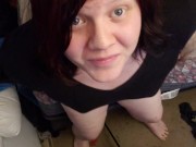 Preview 2 of Amateur trans girl touching herself for stepdaddy