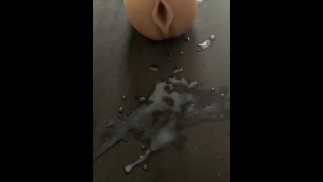 Jerking off with my sex toy