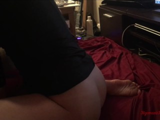 Big Dilddo Fuck My Pussy. While I Was_Sucking on Neighbor_Cock