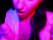 Preview 4 of Blowjob and Hard Fuck in neon lights
