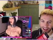 Preview 6 of Beautiful Anime E Girl Ahegao while Fingering her Sexy Asshole | Hottest Girl REACTION