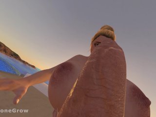 Resort Desires (Giantess growth & Hyper_cock)