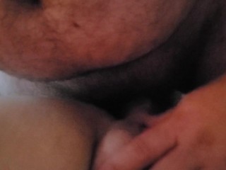 Daddy gets home from a cold night of work to hot pussy