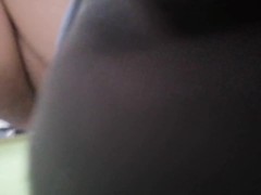 Strip & closeeup peeing in box