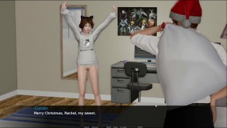 La víspera de Navidad del director [Christmas PornPlay Hentai game] Ep.1 regalo sexy bikini rojo
