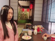 Preview 5 of Japanese ancient tradition lonely virgin girl fuck with servant！