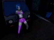 Preview 1 of Vi and caitlyn on patrol when a jinx criminal is booked for possession of weapons - Futa