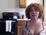 Glazed - Natural redhead JOI with Cum shot all over face and tits