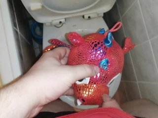 Red dragon peeing#1