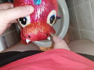 Red dragon peeing#1