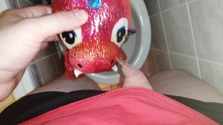 Red dragon peeing#1