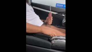 Cumming In The Vehicle