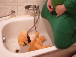 Digimons agumon Peeing#2