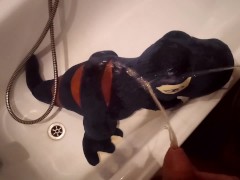Blue dinosaur Peeing#3