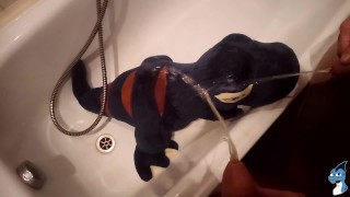 Blue dinosaur Peeing#3