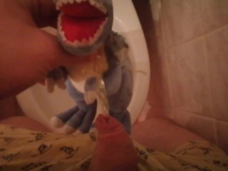 Blue t-rex Peeing#1