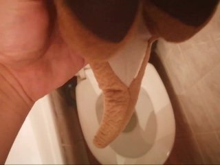 Brown dinosaur Peeing#1