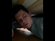 Preview 5 of Bro's big ass gets him stuck under the bed