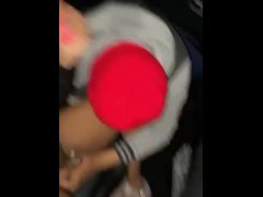 Video Black trans girl getting dick sucked in car
