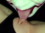 Preview 1 of Pussy Eat JOKER & Harley Creepy Green Light - Foxxy